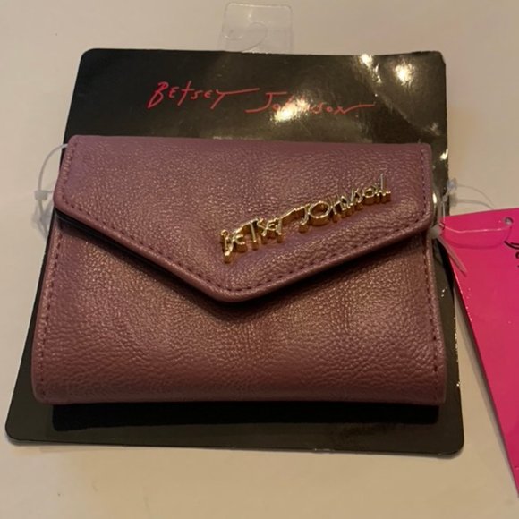 betsey johnson trifold wallet